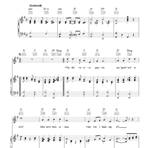 Harry Woods I'll Never Say 'Never Again' Again Musik Noten - Piano, Vocal & Guitar Chords - 110479-0