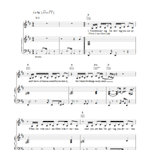 Hear'Say Pure And Simple Musik Noten - Piano Chords/Lyrics - 107190-0