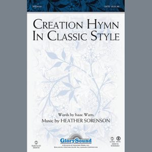 Heather Sorenson Creation Hymn In Classic Style Musik Noten - SATB Choir - 88190-thumbnail