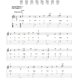 Helen Deutsch Hi-Lili, Hi-Lo Musik Noten - Easy Guitar Tab - 151094-0