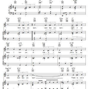 Helen Morgan More Than You Know Musik Noten - Piano Chords/Lyrics - 109519-0