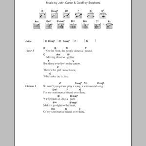 Herman's Hermits My Sentimental Friend Musik Noten - Guitar Chords/Lyrics - 118092-0