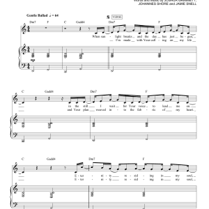 Hillsong Worship Here With You Musik Noten - Piano & Vocal - 173280-0