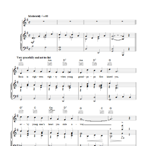 Hoagy Carmichael Little Old Lady Musik Noten - Piano, Vocal & Guitar Chords - 111197-0