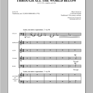 Howard Helvey Through All The World Below Musik Noten - SATB Choir - 153041-0