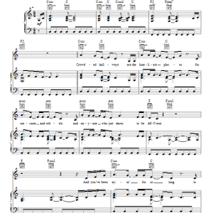 Hunter Hayes Invisible Musik Noten - Piano, Vocal & Guitar Chords - 153046-0