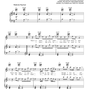 Imagine Dragons Levitate Musik Noten - Piano, Vocal & Guitar Chords - 178459-0