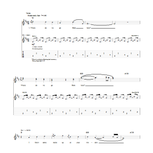 Imagine Dragons Rocks Musik Noten - Guitar Tab - 151194-0