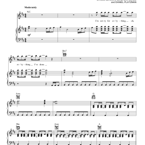 Imagine Dragons Shots Musik Noten - Piano, Vocal & Guitar Chords - 158372-0