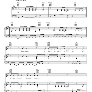 Incubus Drive Musik Noten - Piano Chords/Lyrics - 87567-0