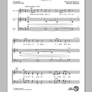Irving Berlin God Bless America (arr. Mark Brymer) Musik Noten - SATB Choir - 82335-0
