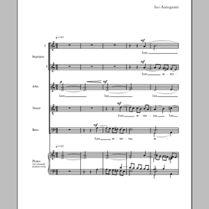 Ivo Antognini Lux Aeterna Musik Noten - SATB Choir - 154404-0