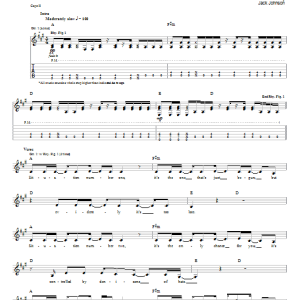 Jack Johnson Situations Musik Noten - Guitar Chords/Lyrics - 162779-0
