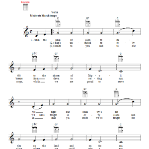 Jacques Offenbach Marine's Hymn Musik Noten - Ukulele - 152744-0