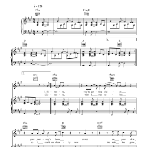 James Blunt 1973 Musik Noten - Piano Chords/Lyrics - 107153-0