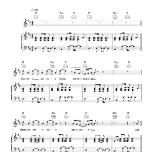 James Blunt Carry You Home Musik Noten - Piano, Vocal & Guitar Chords - 110249-0