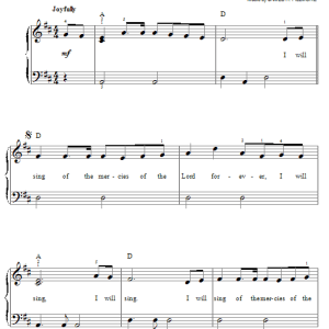 James H. Fillmore I Will Sing Of The Mercies Musik Noten - Lead Sheet / Fake Book - 179289-0