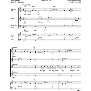 James Taylor Fire And Rain (arr. Phillip Lawson) Musik Noten - SATB Choir - 67792-0