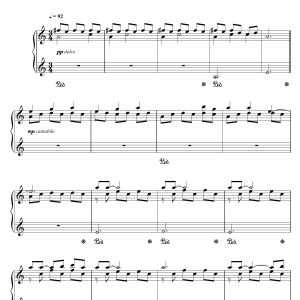 Jan A.P. Kaczmarek Walter's Etude No. 1 (from 'The Visitor') Musik Noten - Piano Solo - 110380-0