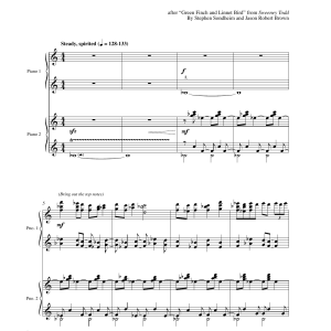 Jason Robert Brown Birds Of Victorian England Musik Noten - Piano Solo - 179193-0