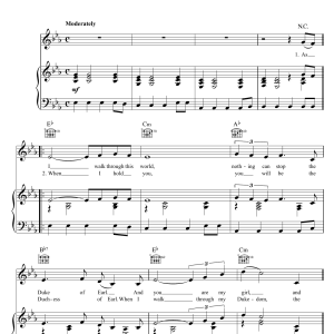 Jean Chandler Duke Of Earl Musik Noten - Piano, Vocal & Guitar Chords - 119328-0