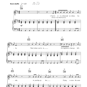 Jeff Beck Hi Ho Silver Lining Musik Noten - Piano Chords/Lyrics - 102694-0