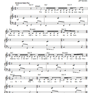 Jeff Bowen I Rarely Schedule Nothing/Cacophony Musik Noten - Piano, Vocal & Guitar Chords - 152535-0