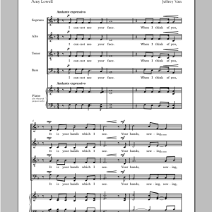 Jeffrey Van A Sprig Of Rosemary Musik Noten - SATB Choir - 95846-0