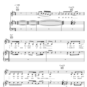 Jess Glynne Right Here Musik Noten - Piano, Vocal & Guitar Chords - 119153-0