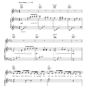 Jessie J Get Away Musik Noten - Piano, Vocal & Guitar Chords - 121920-0