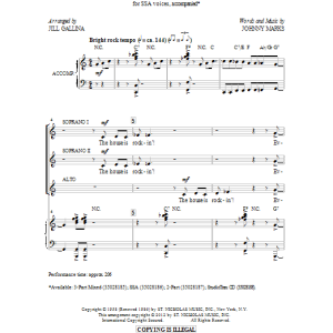 Jill Gallina Rockin' Around The Christmas Tree Musik Noten - SSA Choir - 87668-0