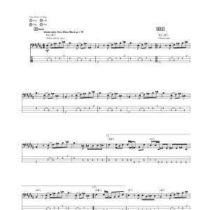 Jimi Hendrix Born Under A Bad Sign Musik Noten - Bass Guitar Tab - 150429-0