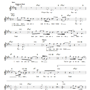 Jimi Hendrix Foxey Lady Musik Noten - Bass Guitar Tab - 178712-0