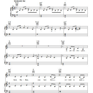 Joe Nichols Sunny And 75 Musik Noten - Piano, Vocal & Guitar Chords - 152123-0