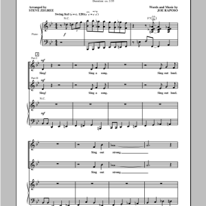 Joe Raposo Sing (from Sesame Street) (arr. Steve Zegree) Musik Noten - 2-Part Choir - 97474-0