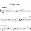 Johannes Brahms Waltz Op. 39, No. 15 Musik Noten - Easy Piano - 105683-0