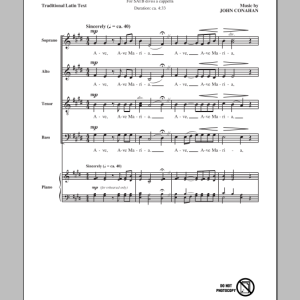 John Conahan Ave Maria Musik Noten - SATB Choir - 151054-0