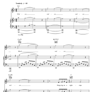 John Harle & Marc Almond Black Widow Musik Noten - Piano, Vocal & Guitar Chords - 121696-0