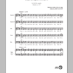 John Leavitt Come Away, Sweet Love Musik Noten - SATB Choir - 155809-0