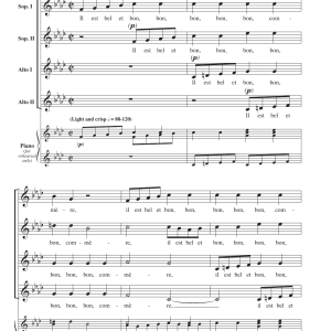 John Leavitt Il Est Bel Et Bon (A Good And Handsome Man) Musik Noten - SATB Choir - 162045-0