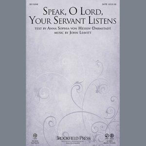 John Leavitt Speak, O Lord, Your Servant Listens Musik Noten - SATB Choir - 93614-thumbnail
