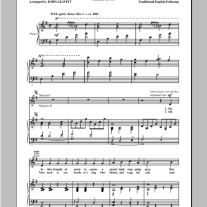 John Leavitt The Morning Dew Musik Noten - SSA Choir - 98189-0