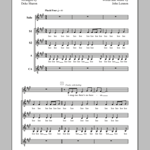 John Lennon Imagine (arr. Deke Sharon) Musik Noten - SSA Choir - 75309-0
