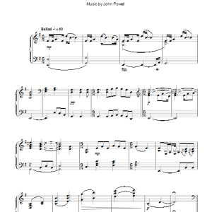 John Powell Death And Transfiguration Musik Noten - Piano Solo - 110149-0