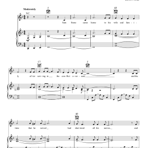 John Prine Sam Stone Musik Noten - Piano, Vocal & Guitar Chords - 158637-0