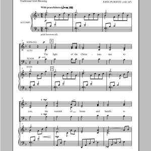 John Purifoy A Christmas Blessing Musik Noten - SATB Choir - 96160-0