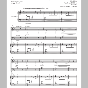 John Purifoy Et In Terra Pax (And On Earth, Peace) Musik Noten - SATB Choir - 80928-0
