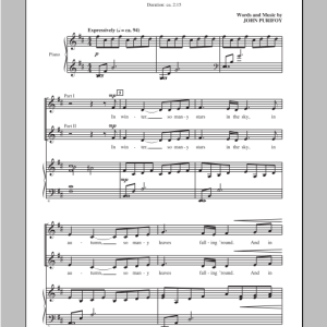 John Purifoy In Winter, So Many Stars Musik Noten - 2-Part Choir - 96877-0