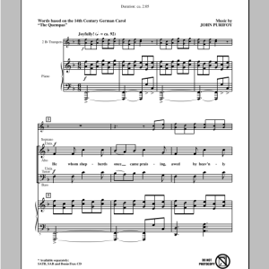 John Purifoy King Of Glory, Christ Is Born! Musik Noten - SATB Choir - 96403-0