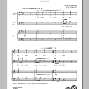 John Purifoy Solstice Musik Noten - SATB Choir - 96152-0